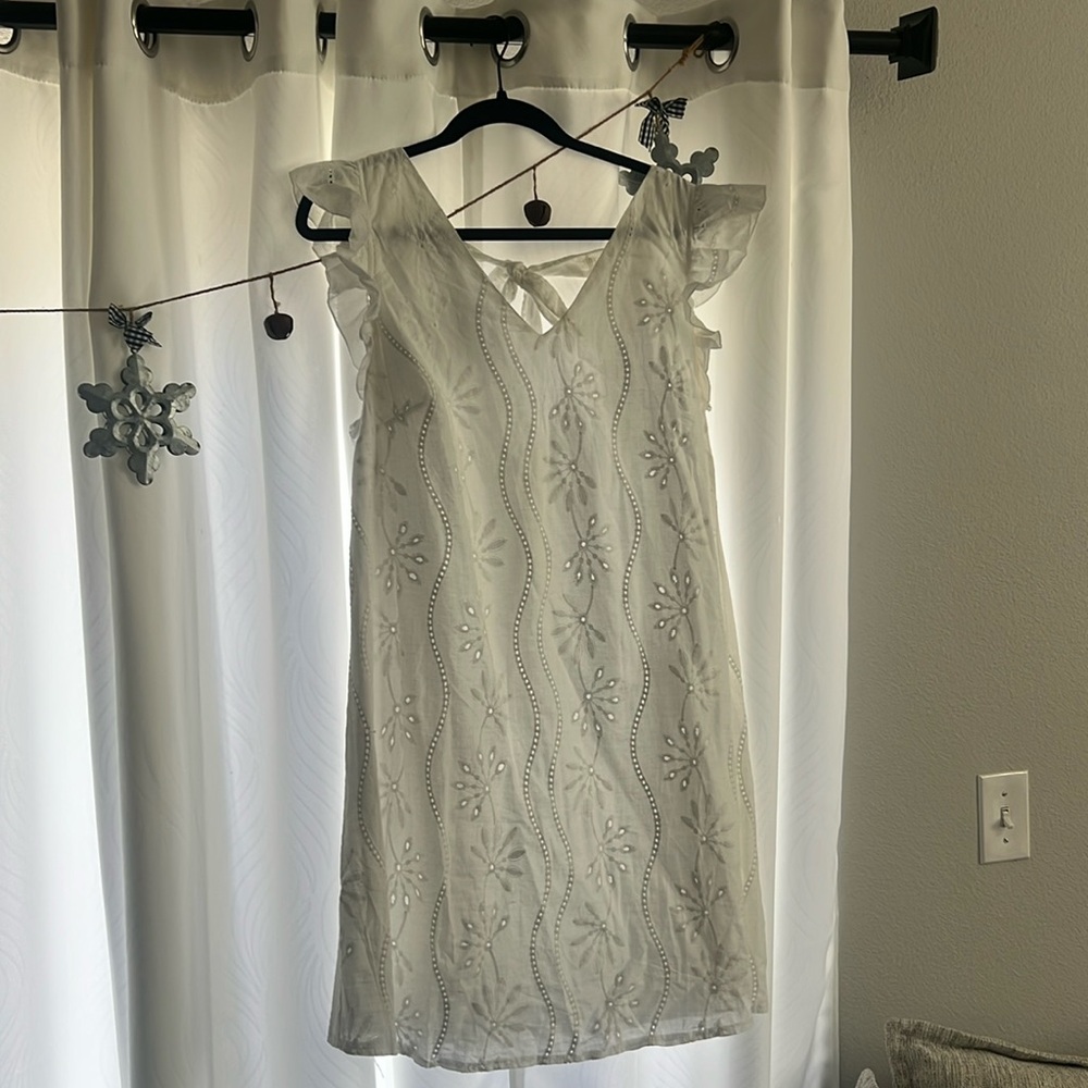 White tank top dress